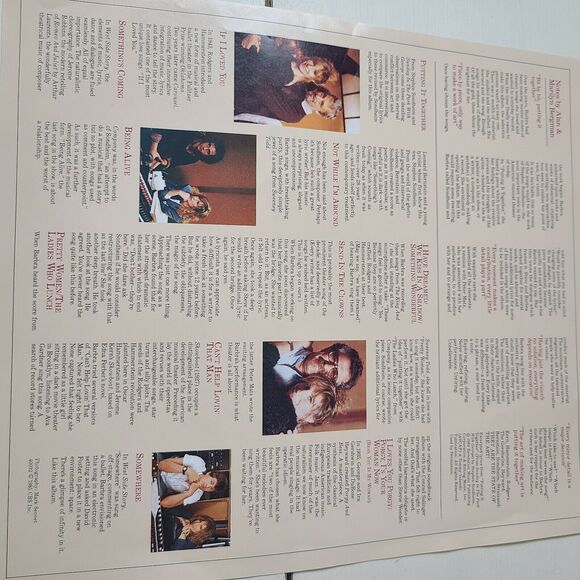 Barbara Streisand the Broadway Album 1985 Featuring I Have Dreamed  Musical LP - Picture 8 of 8